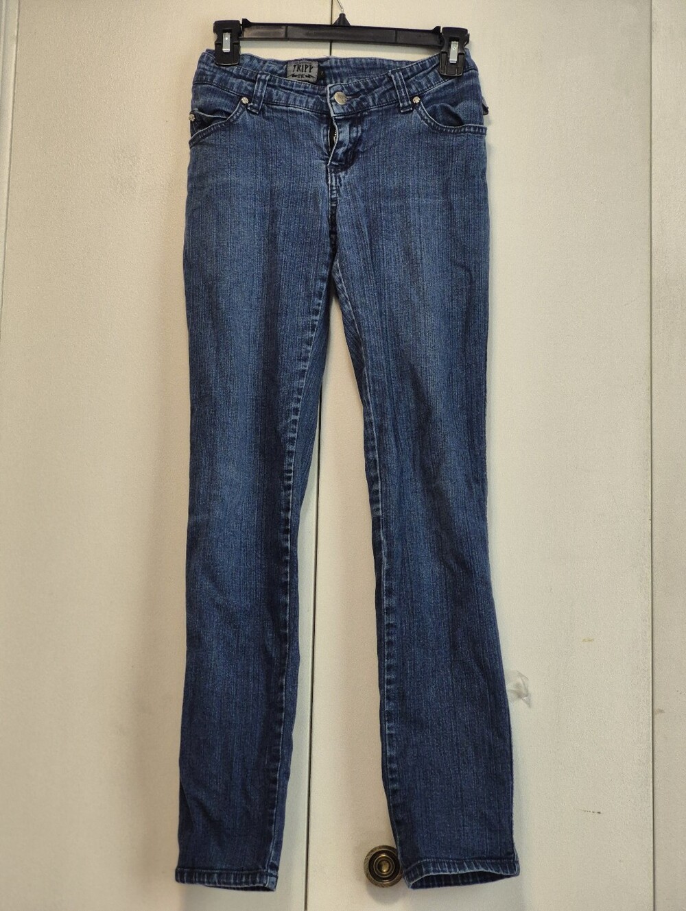 Tripp NYC Women's Boot Cut Jeans in Dark Blue Wash
